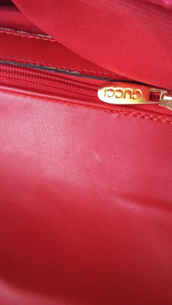 Gucci marmont Velvet handbag red  torebka