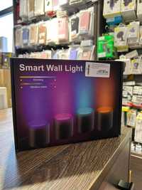 LED лампа настінна RGB Intelligent wall lamp 4pcs BT EU plug with app