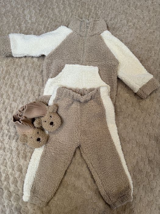 Теплий дитячий костюм Тедді 74