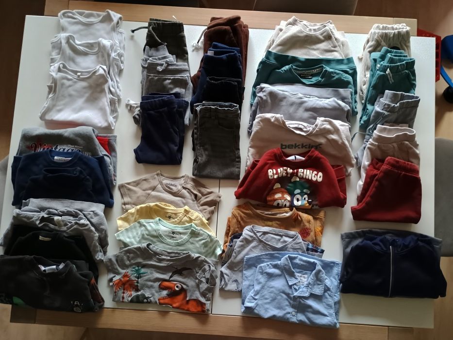 Ogromna paka ubrań chłopięcych rozmiar 92+gratisy
