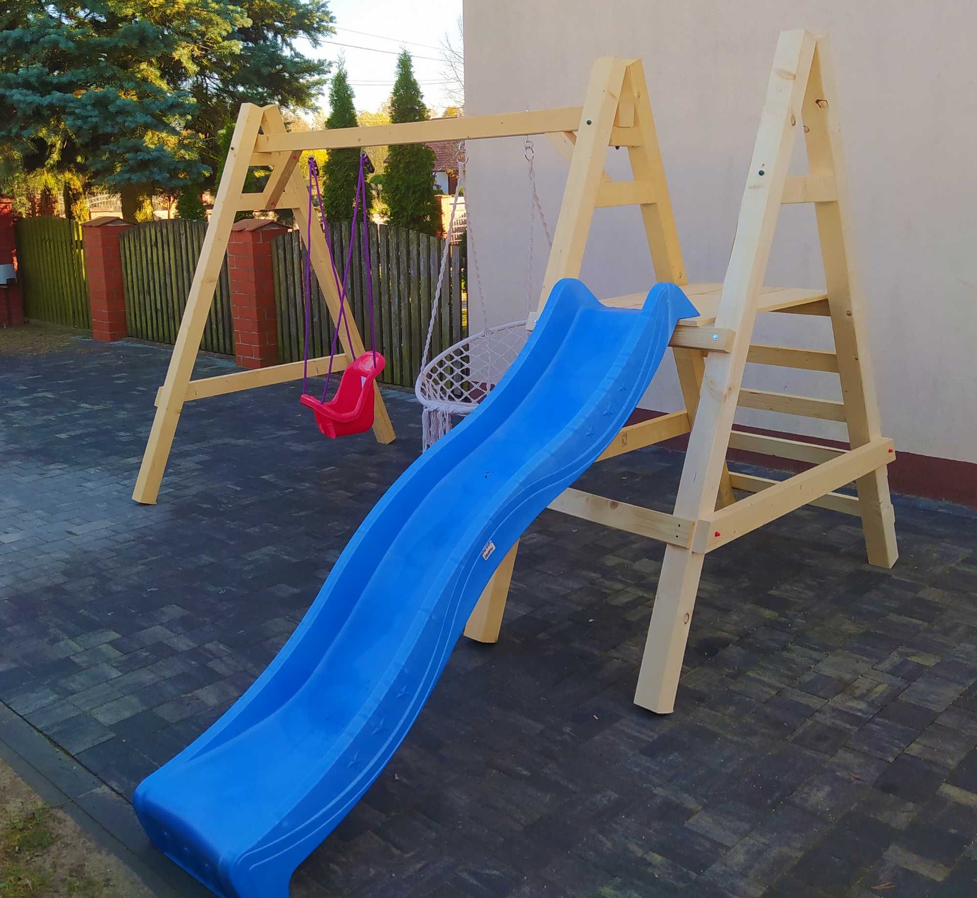 Plac Zabaw do Ogrodu GOOFY2.0 Kantówka9X9cm 2Huśtawki Ślizg  PRODUCENT