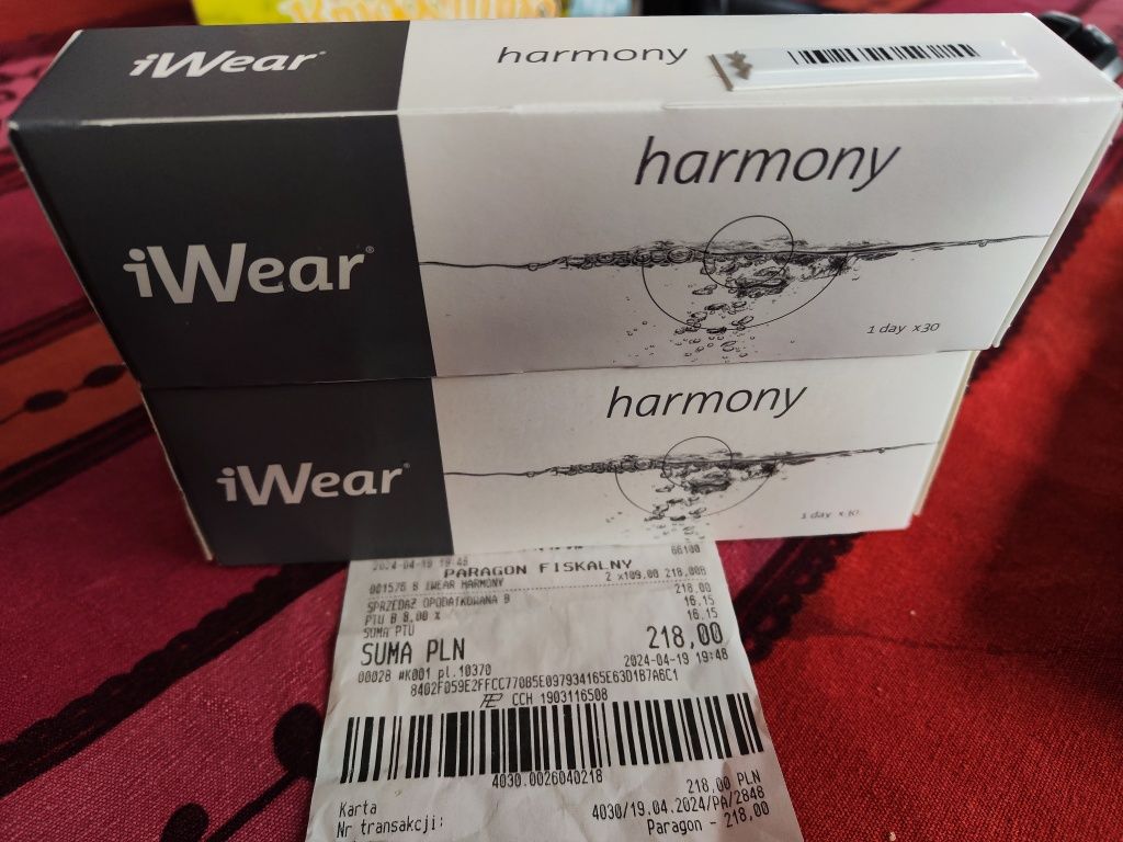 Soczewki iWear harmony -3.50