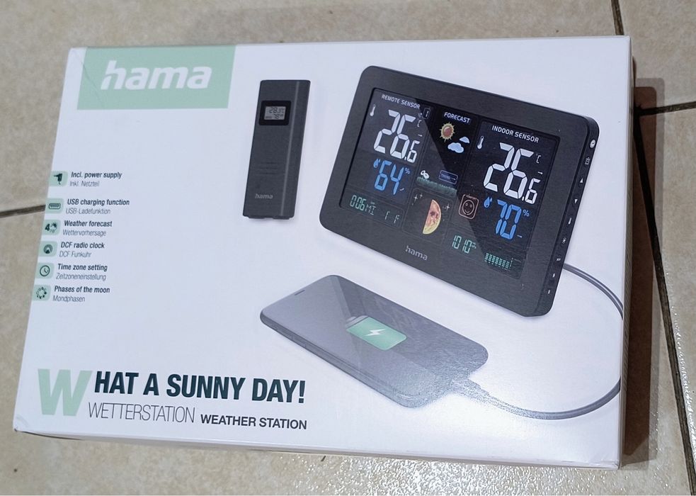 Stacja Pogodowa PREMIUM Z USB - hama