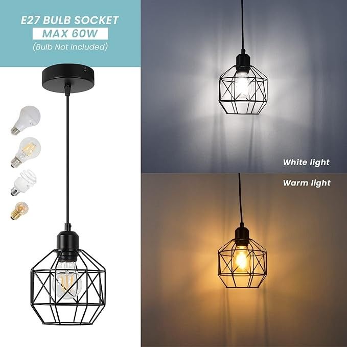 VONCI Nowoczesna lampa wisząca w stylu wiejskim