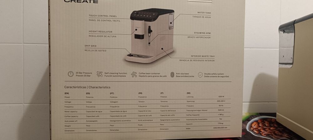 Create Thera Matic Touch - café de grão