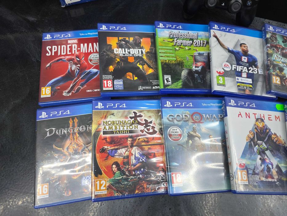 Konsola Playstation 4 PS4 PRO 1TB + 10 gier Gwar 6 mies SKLEP ZAMIANA