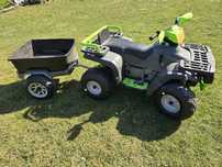 Quad peg perego 24v z przyczepką