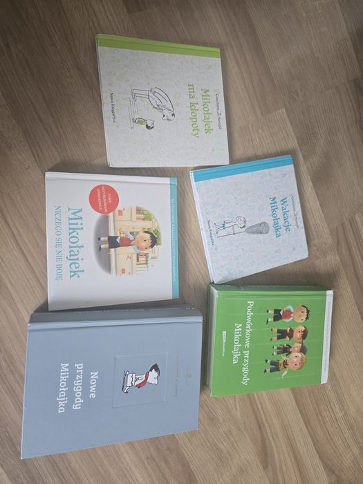Zestaw książkek Przygody Mikołajka bdb -
