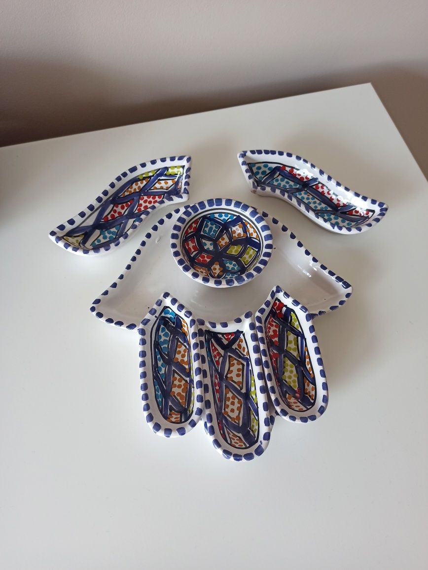 Ręka Fatimy Petera talerz Tunezja ceramika