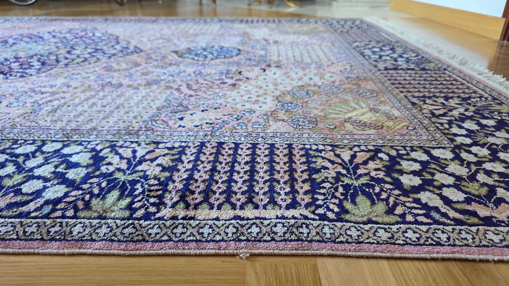 Jedwabny,ręcznie tkany dywan Ghom 280/185