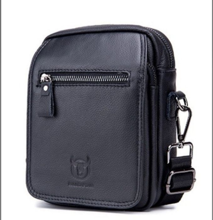 Сумка через плече шкіряна чоловіча Bullcaptain  сумка месенджер