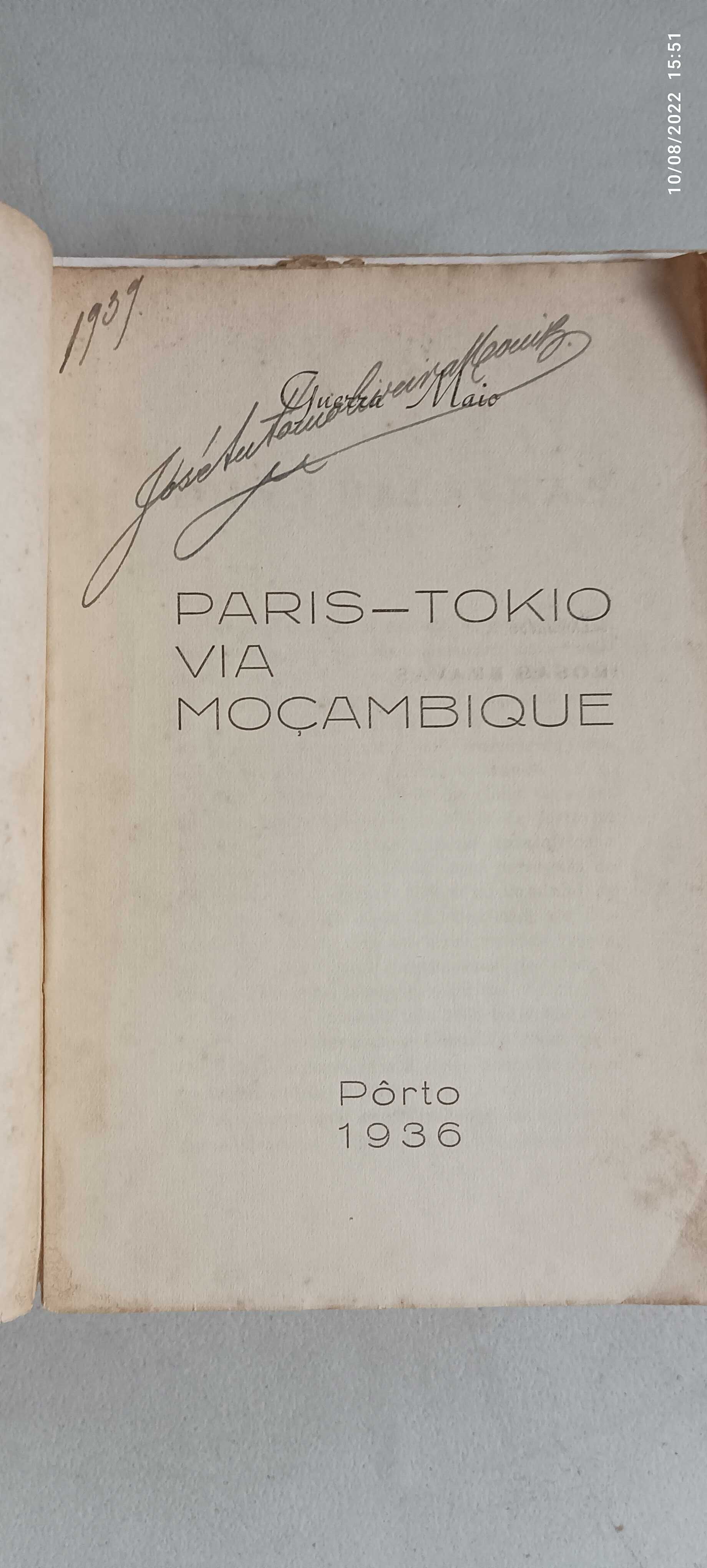 Livro PA-2 -Paris-Tokio via Moçambique  - Rosas Bravas