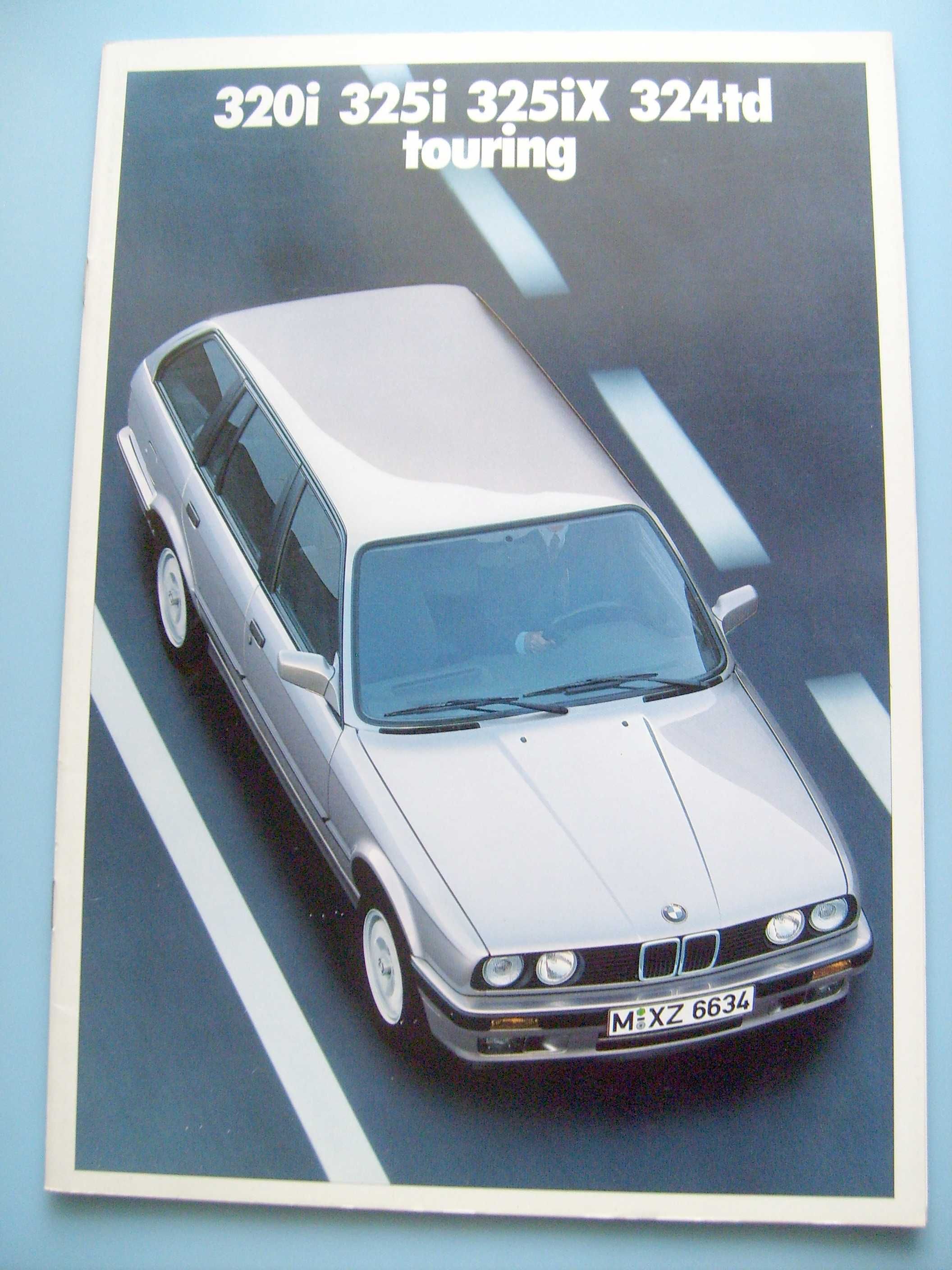 BMW 3 E30 Touring /320i 325i 325iX 324td/ 1988 * prospekt 34 str. BDB+
