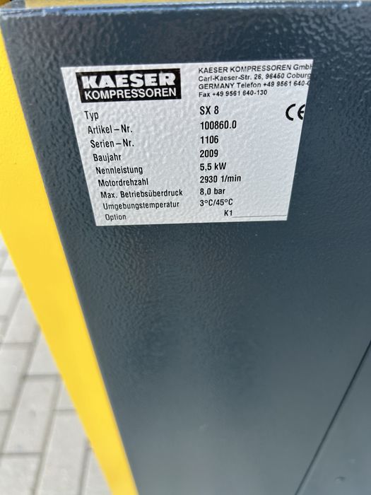 Kompresor śrubowy  KAESER SX8 5.5KW  ATLAS COPCO