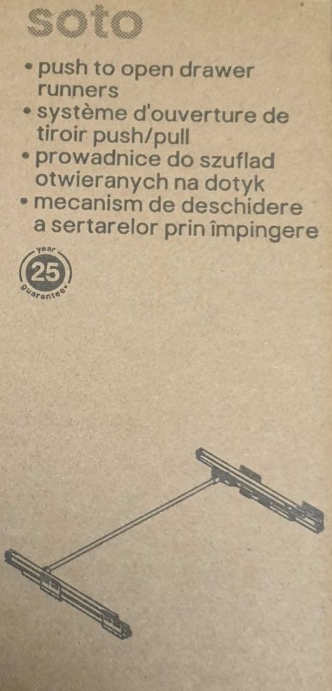 Prowadnice do szuflad Castorama GoodHome Soto klik