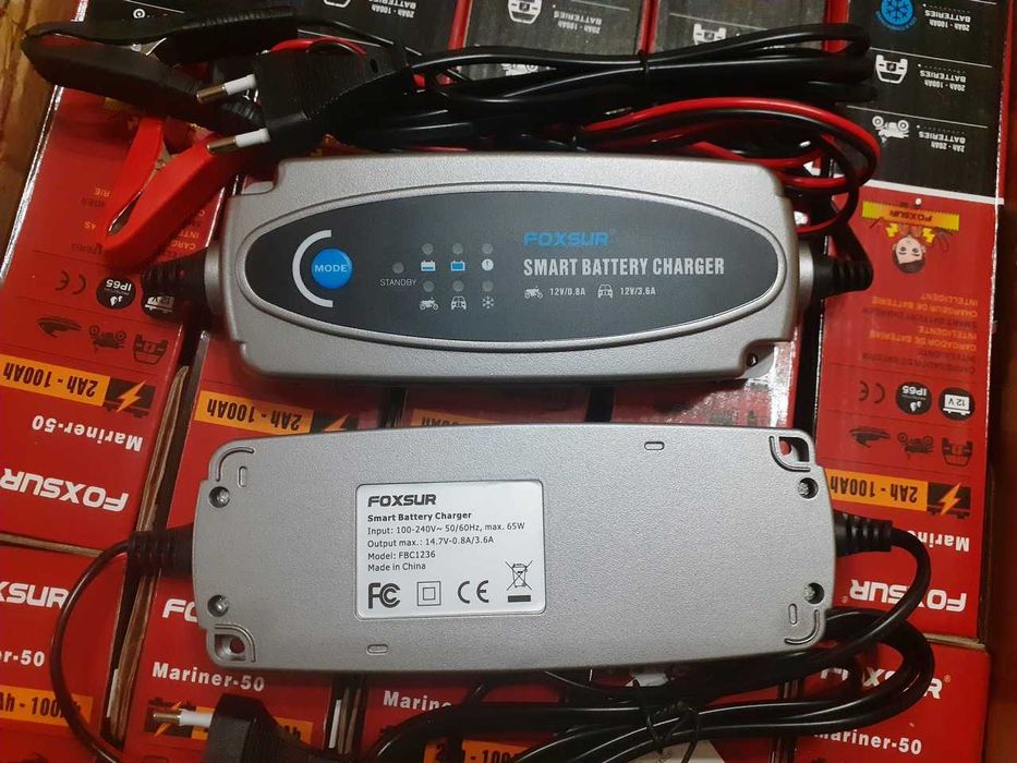 Foxsur FBC1236 Автоматичний імпульсний інтелектуальний 5-stage ЗП