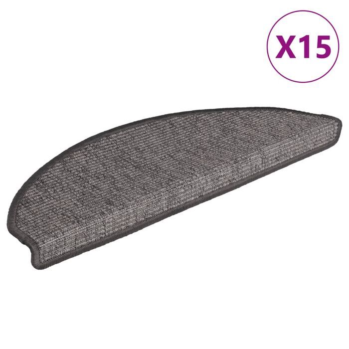 vidaXL Samoprzylepne nakładki na schody, 15 szt, 65x21x4 cm