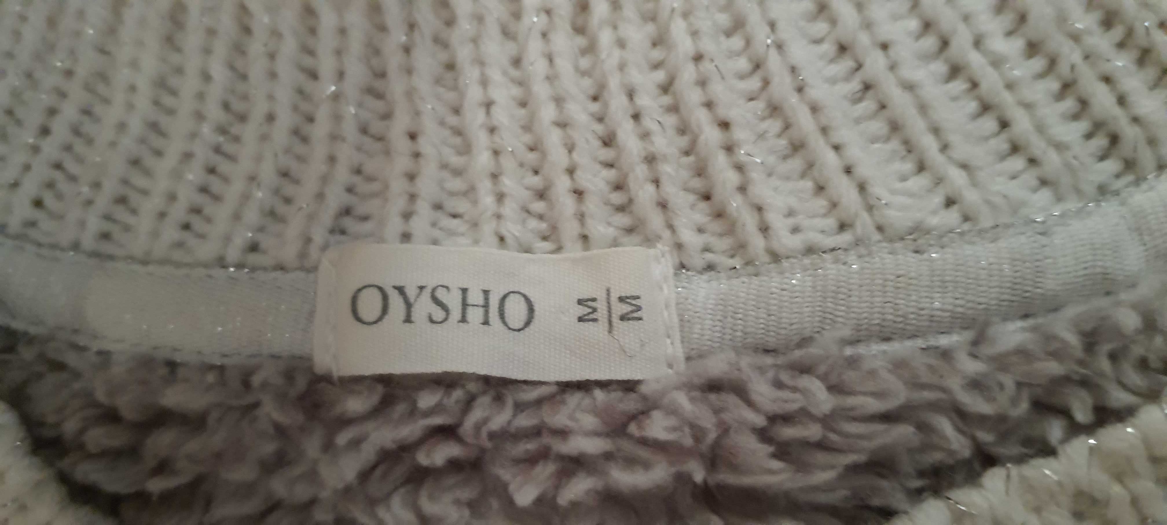OYSHO- futerkowa bluza z serduszkiem- rozm. M