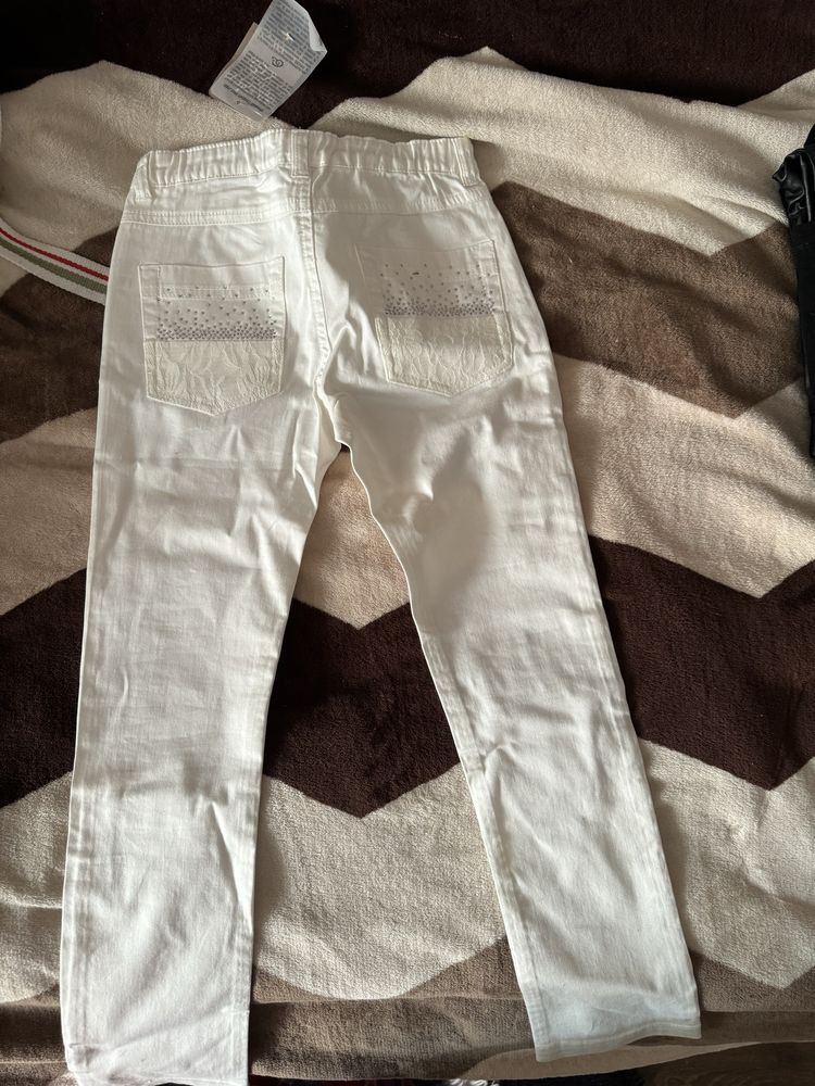 Нарядные Белые штаны для девочки