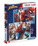 Puzzle 2X60 Elementów. Supercolor. Spiderman