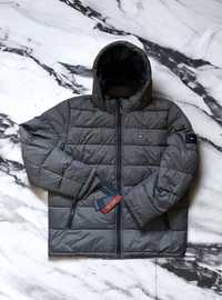 XL 50 Tommy Hilfiger пуховик куртка парка серая сірий хилфигер