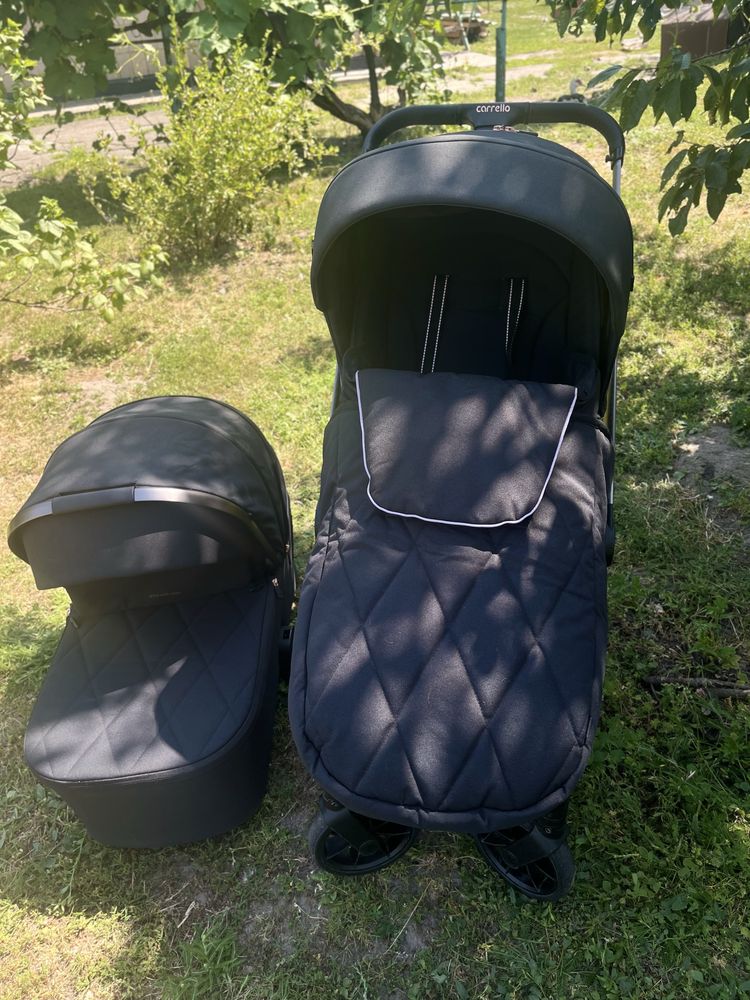 Коляска carrello Ultra 2 в 1  black універсальна чорна каррелло