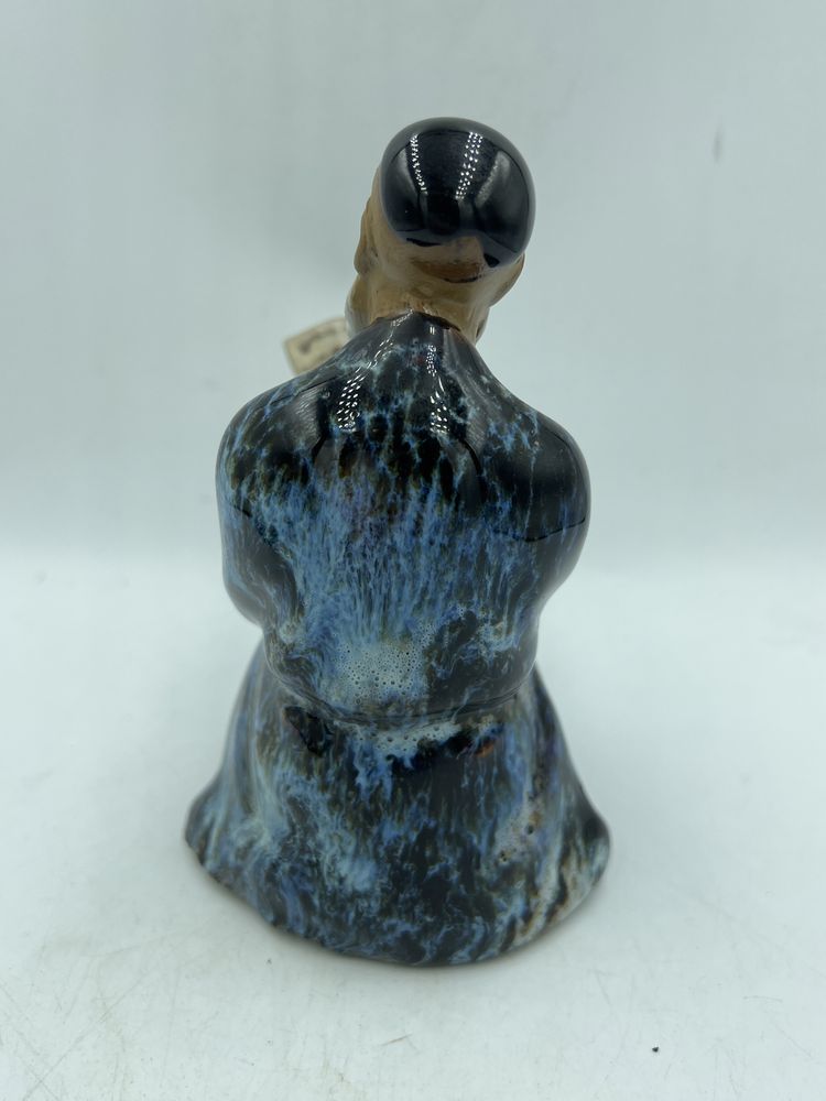 Chińska figurka ceramika mędrzec vintage szkliwona