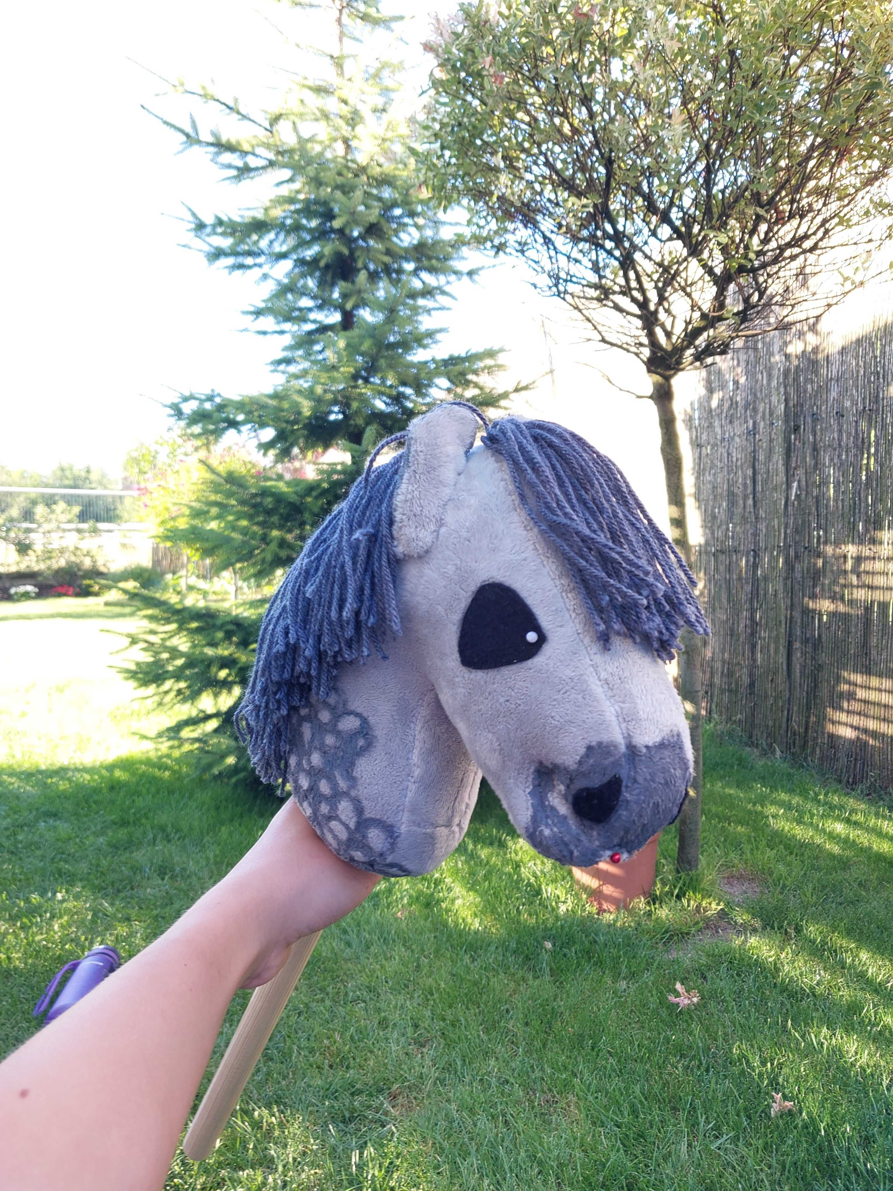 Hobby horse siwy w jabuszka A4-A5 BLN
