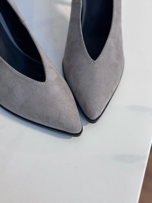 Szpilki szare w szpic H&M 41