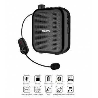 Підсилювач голосу гучномовець з бездротовим мікрофоном, Bluetooth