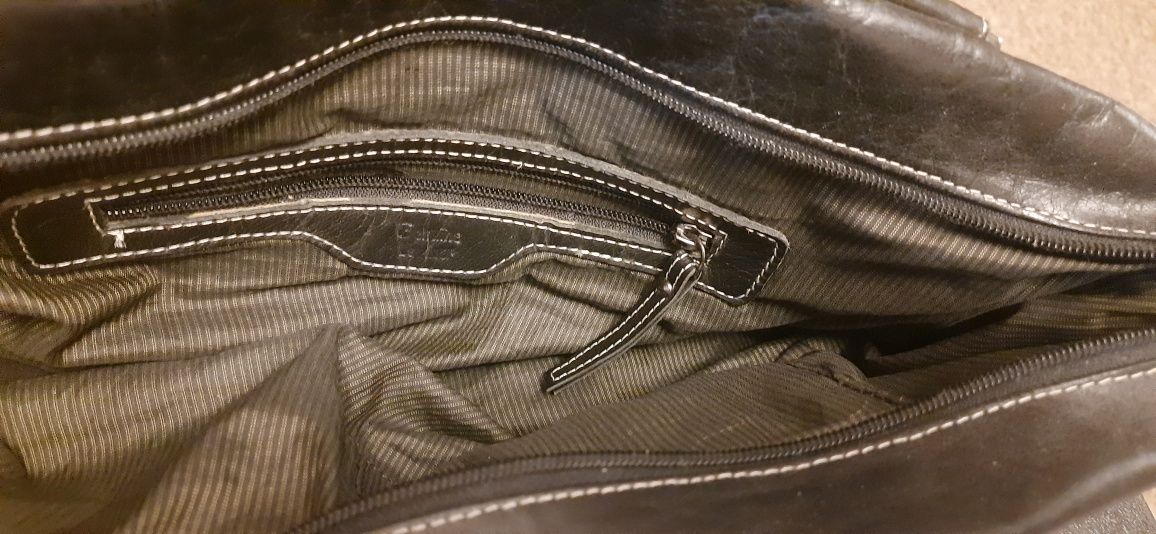 Шкіряна сумка Genuine Leather Італія