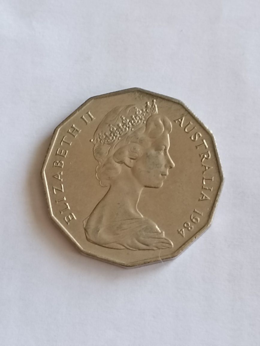 Moneta 50 centów, Elżbieta II Australia rok 1984