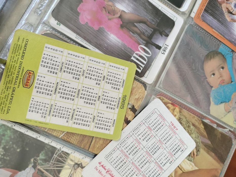 Coleção calendários anos 80