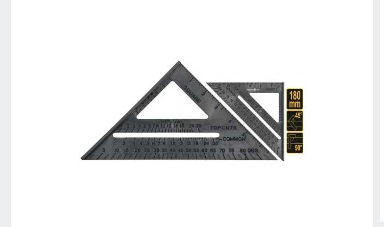 Kątownik Stolarski Budowlany Ciesielski 180mm +GRATIS