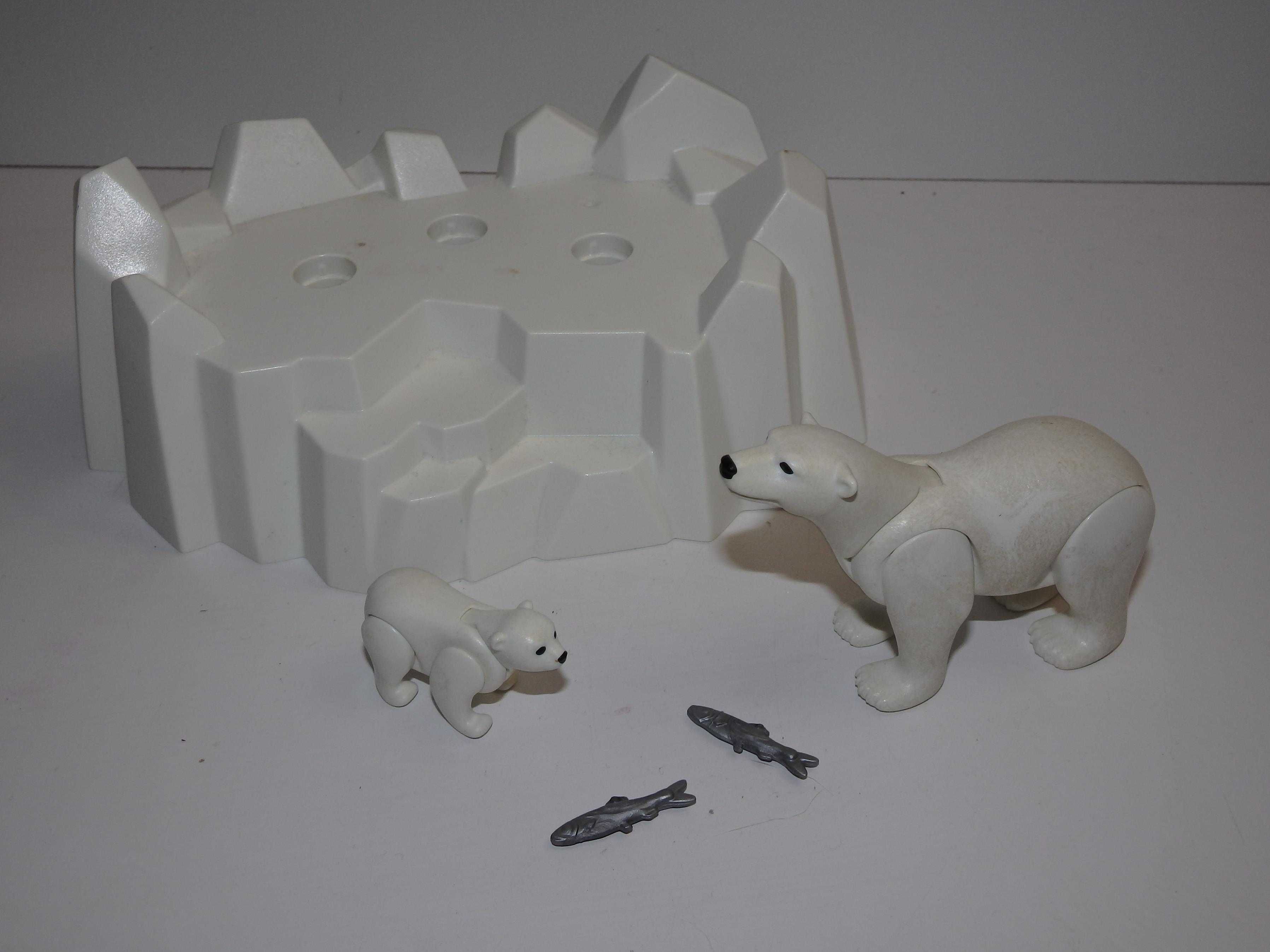 s72 playmobil białe niedźwiedzie polarne