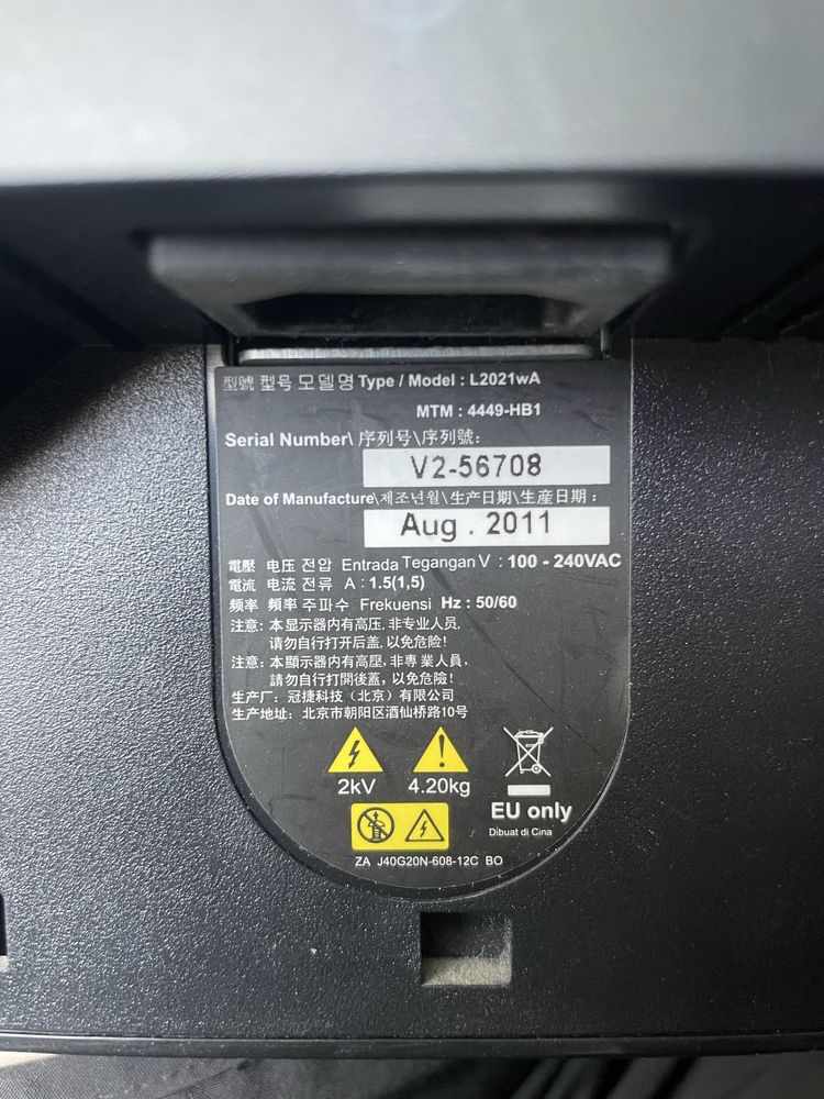 Monitor Lenovo Używany