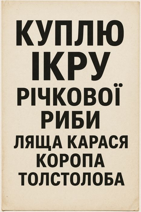 Ікра охолоджена лящ короп карась толстолоб