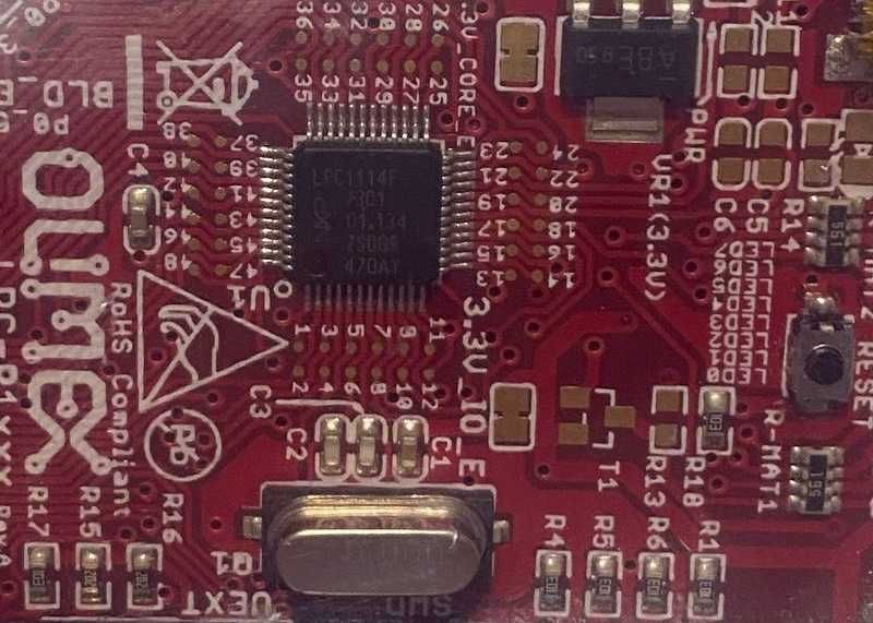 Отладочная плата Olimex LPC-P1114 на базе NXP LPC1114, ядро Cortex-M0