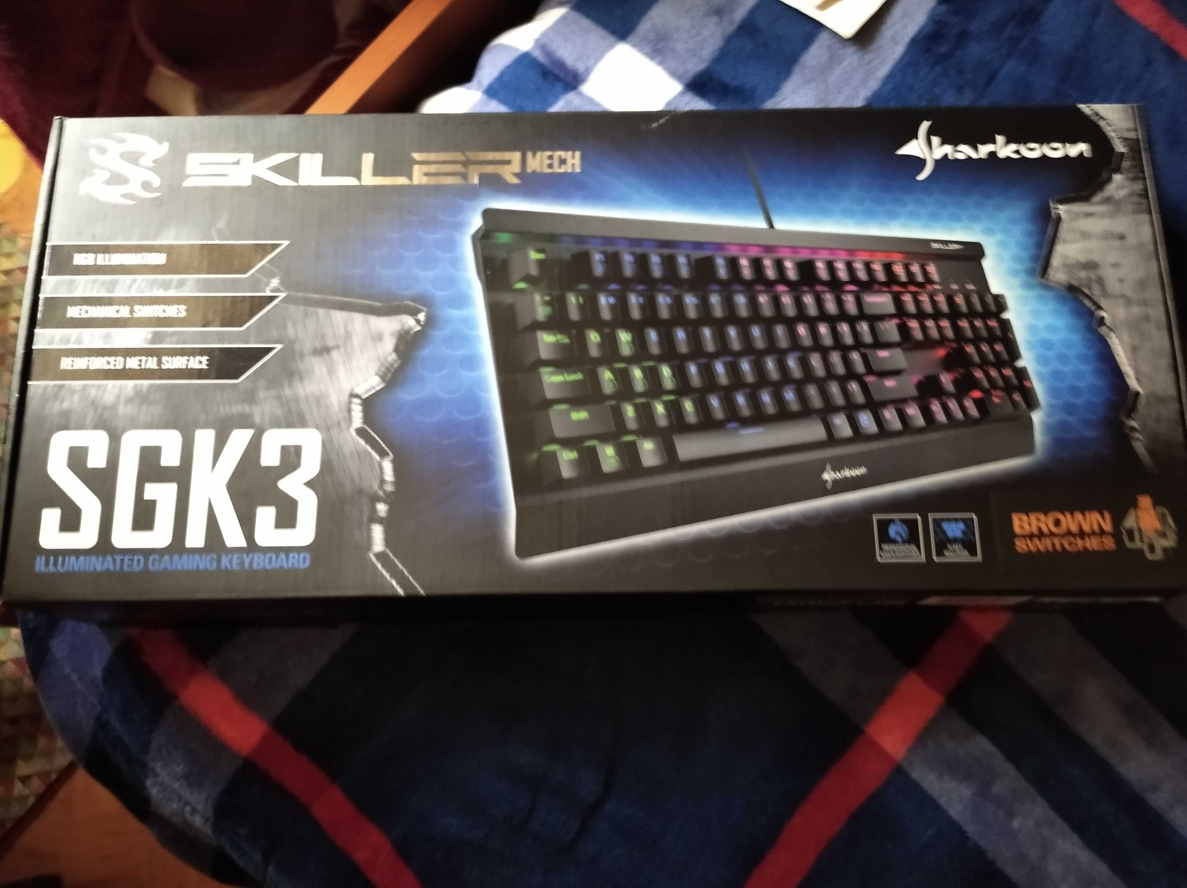 Vendo Teclado Mecânico - Sharkoon Skiller Mech SGK3 RGB PT Kailh Brown