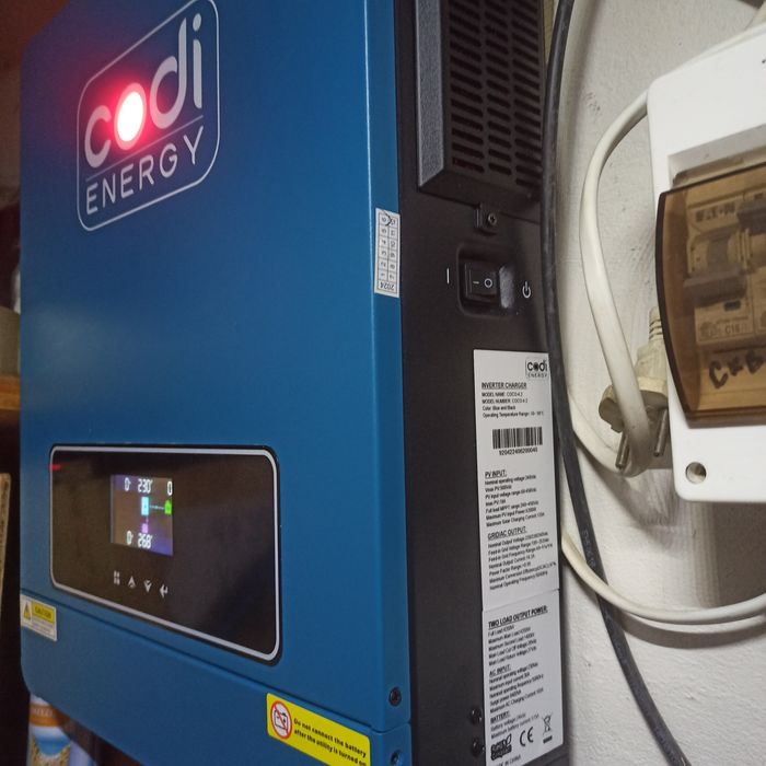 Гібридний інвертор CODI 4200W + LiFePO4 120Ah | Автономне живлення буд