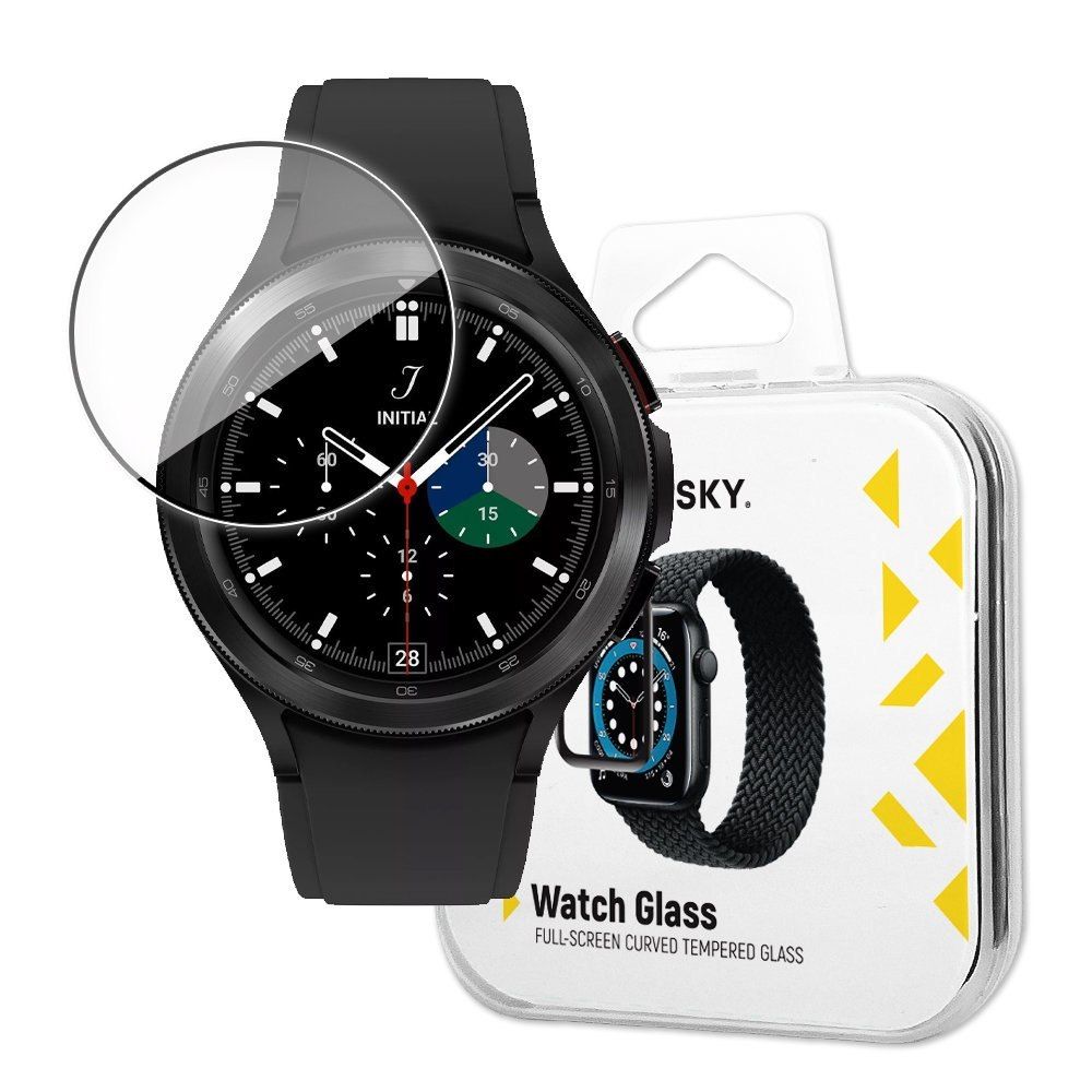 Szkło Hybrydowe do Samsung Galaxy Watch 4 44 mm czarny