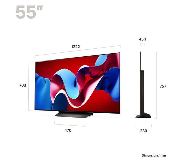 Telewizor LG 65 cali OLED Evo AI 4K Smart TV OLED65C44LA