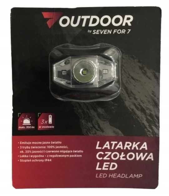 Latarka czołowa Led OUTDOOR BY Seven For 7 max300 lm.