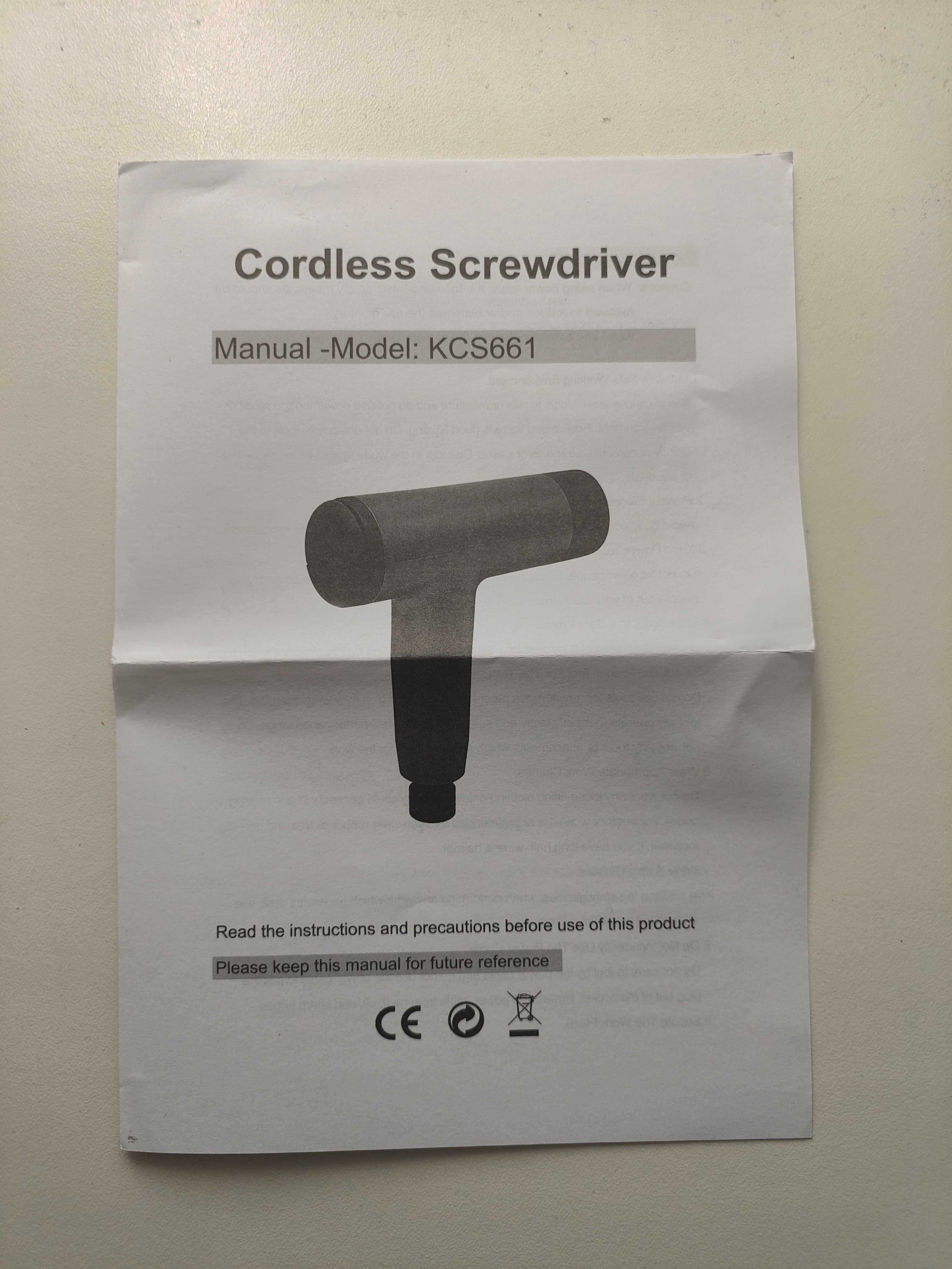 Електровикрутка, электроотвертка Xiaomi Mi Cordless Screwdriver 3.6V