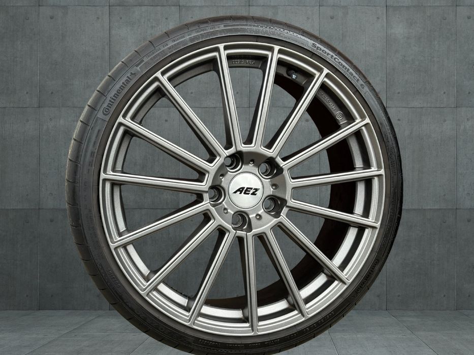 Koła Felgi 5x120 R20 AEZ Steam opony letnie 245/30R20 Continental