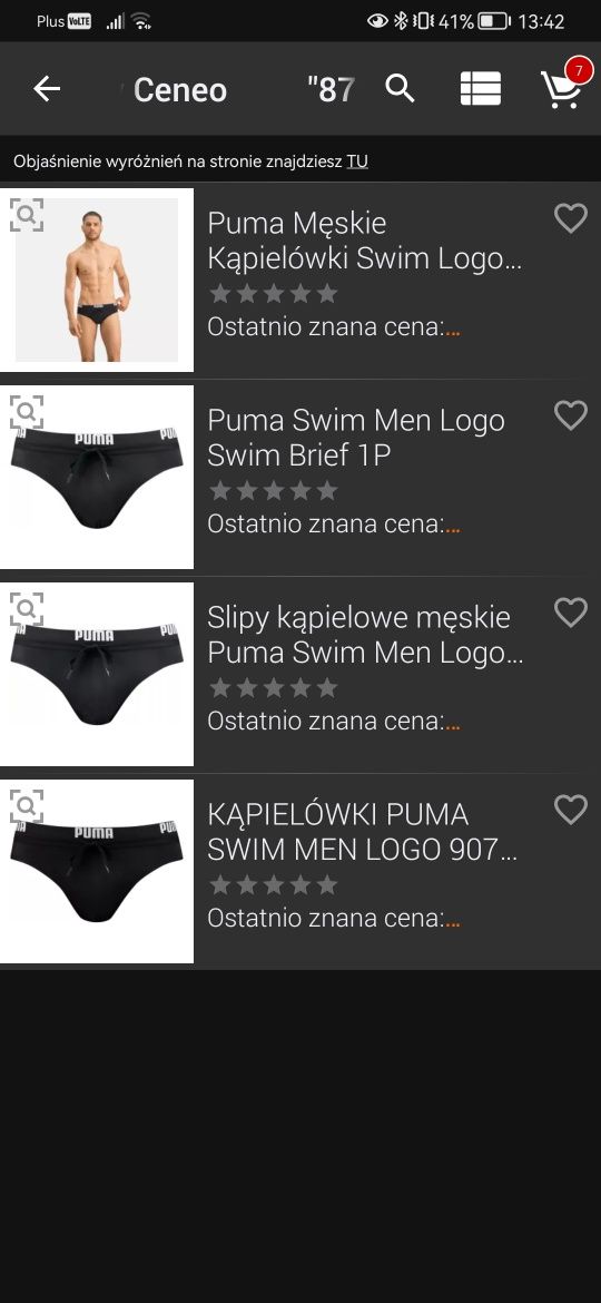 Nowe slipy Kąpielówki basen puma L