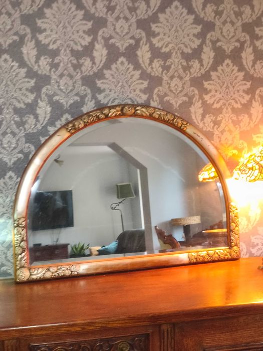 Stare lustro rzeźbiona rama