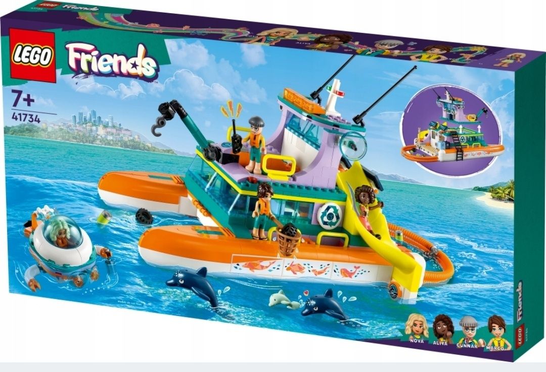 LEGO FRIENDS 41734 Morska łódź ratunkowa nowe