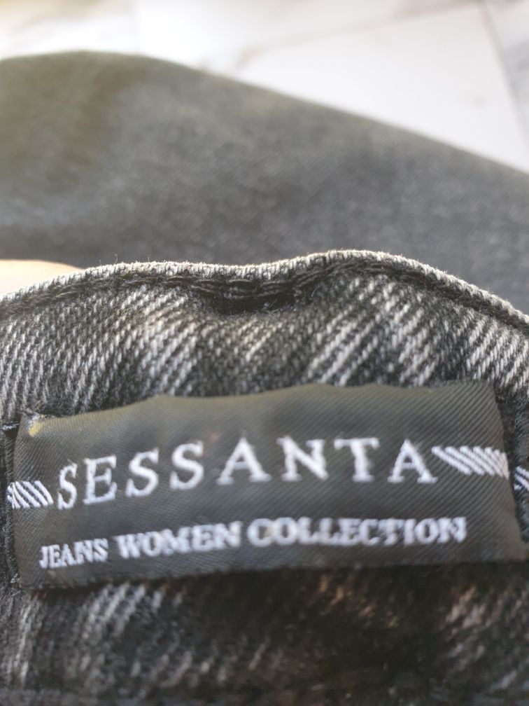 Gumowane jeansy SEDSANTA r. W27 L30