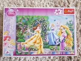 Puzzle Disney 260 Trefl Księżniczki - Zaplątani, Piękna i Bestia